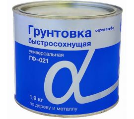 Грунт KRAFOR Альфа ГФ-021 быстросохнущий серый 1,9 кг 6 41239 