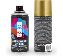 Аэрозольная эмаль Decorix (металлик; глянцевая; акриловая; золото; 210 мл) 0111-04 DX 