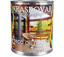 Масло для террас Kraskovar Deco Oil Terrace Орех 0,75 л 1124 