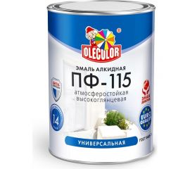 Эмаль OLECOLOR ПФ-115 кремовый, 0.5 кг 4300000206 