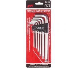 Набор шестигранных ключей с шаром 2.5-10мм 7шт JTC 5352 