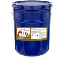 Антикоррозийная грунт-эмаль по металлу Ленинградка ХВ-0278 20 кг, зеленый 970 