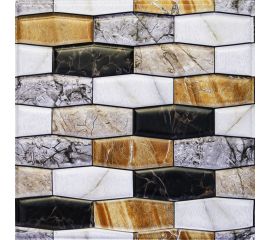 Самоклеящаяся 3D панель Центурион 300x300x5 мм Камень микс 79120 