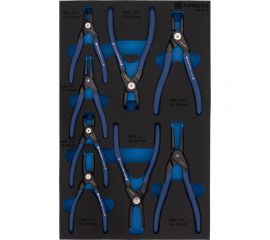 Набор съемников стопорных колец NORGAU 10-60мм,8 предметов, в ложементе 071508008 