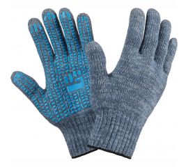 Плотные трикотажные перчатки Фабрика перчаток, с ПВХ, 7.5 класс, 6 нитей, серые, р.XL 6-75-ПЛ-СЕР-(XL) 