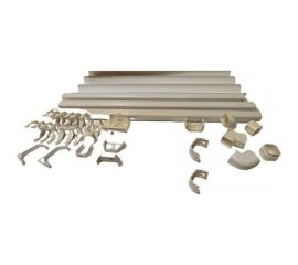 Комплект водосточной системы Murol (ПВХ; белый) U110 K1,5-L6H3W 