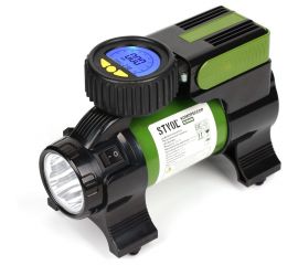 Автомобильный компрессор STVOL 45 л/мин, 14А, электронный манометр, фонарь SCR45D 