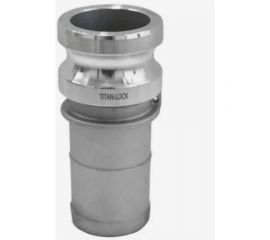 Алюминиевый камлок TITAN LOCK типа E серия EcoLine, ниппель с хвостовиком 1"" TL100EAL-EL 