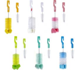 Ершики для мытья бутылочек и сосок ПОМА 2 шт. 0+ 417 