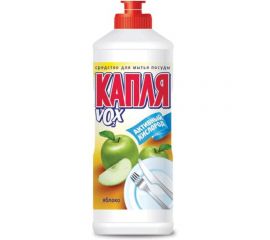 Средство для мытья посуды КАПЛЯ VOX 500 мл VOX активный кислород Яблоко 1558 600596 