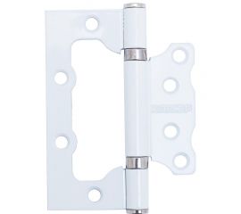 Накладная петля без врезки Аллюр 2BB WW (100х75 мм; 2.5 мм; белая; 2 шт; коробка) 13699 