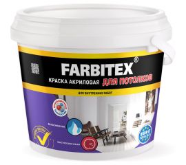 Акриловая краска для потолков Farbitex 6 кг 4300001547 