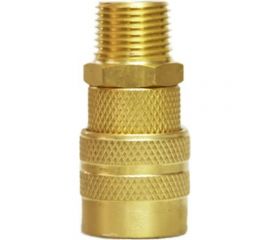 Быстроразъемное соединение D ISO 6150 B (рапид ""мама"" - наружная резьба 1/2""; латунь) TITAN LOCK TL4DFS-B 