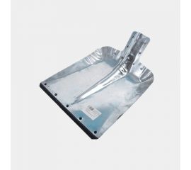 Снеговая лопата ЛЕТО ЛС9 380x380 мм, оцинкованная сталь, с накладкой, без черенка 1758 