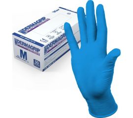 Смотровые латексные перчатки DERMAGRIP HIGH RISK 50 штук, размер M CT0000000686 