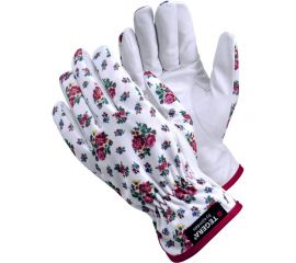 Хозяйственные кожаные комбинированные перчатки TEGERA размер 8 90014-8 