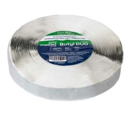 Двусторонняя бутил-каучуковая лента-герметик на алюминиевой основе Megaflex butyl duo (15 мм х 25 м) MEGBU.15.25 