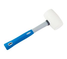Киянка из белой резины, фибергласовая рукоятка, 910г РемоКолор 38-6-409 