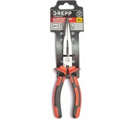 Усиленные длинногубцы Ladina GREPP изогнутые, CrV, трехкомпонентная рукоятка, 180 мм 205-117 