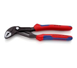 Переставные клещи Knipex Cobra, 42 мм (1 1/2""), 180 мм, серые, 2К ручки, KN-8702180SB 