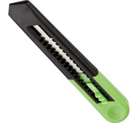 Канцелярский нож 18 мм Альфа, с фиксатором, пластик, цвет салатовый 992787 