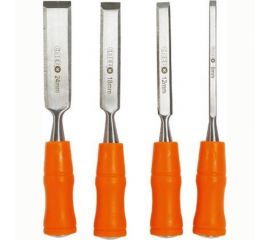 Набор стамесок СПЕЦ НСД-4П, пластик рукоять, метал боек, 4 шт,сталь HCS СПЕЦ-3384 