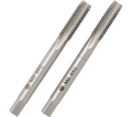 Ручной метчик Волжский инструмент 8х1.25, 2 штуки, комплект, в ПВХ-упаковке 3705015 