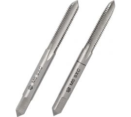 Ручной метчик Волжский инструмент 6х1.0, 2 штуки, комплект, в ПВХ-упаковке 3705014 