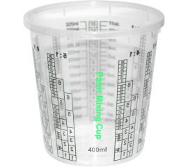 Емкость пластиковая для смешивания красок (200 шт.) WOLF 400мл, neutral 1.4220.0400 