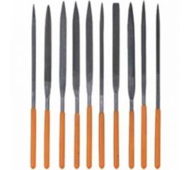 Набор надфилей TDM 10 шт, Ø4 мм, длина 160 мм, пластиковая рукоятка, Рубин SQ1026-0304 