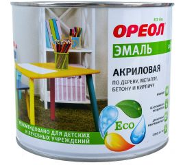 Акриловая эмаль Ореол (матовая; белая; 1.9 кг) 67599 