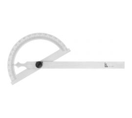 Угломер Калиброн нониусный 0-180гр. 120х150мм, 1гр. транспортир ГРСИ №83810-21 1032778 