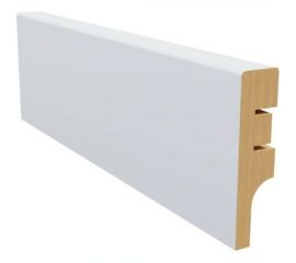 Плинтус белый МДФ Krispo 16х60х2400 мм AGIS КР-201-60 