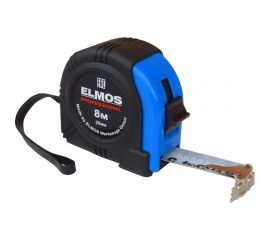 Рулетка Elmos 8 м, 25 мм, магнит, обрезиненная e70 514 