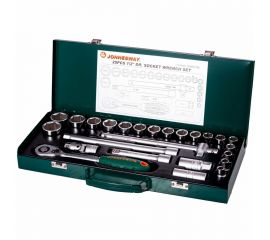Набор торцевых головок 25 предметов 1/2" DR (10-32 мм) Jonnesway S04H4125S 
