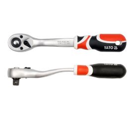 Трещотка с изогнутой ручкой YATO 3/8" YT-0731 