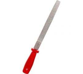 Алмазный напильник CNIC плоский остроносый 200мм р.ч. 190мм 125/100 с пластмассовой ручкой 30287 