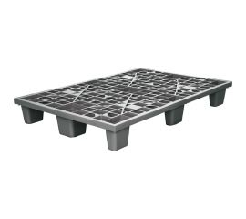 Паллет Тара.ру 1200x800x160 мм, перфорированный, на 9 ножках, вкладываемый, серый 12747 