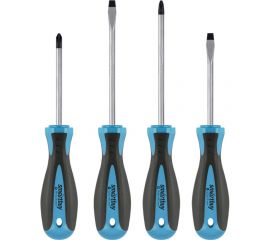 Набор отверток Smartbuy 4 штуки, шлицевые и крестовые, намагниченный наконечник, CR-V SBT-SCN-4P1 