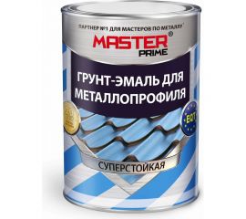 Грунт-эмаль для металлопрофиля MASTER PRIME RAL 3003 рубиново-красный, 20 кг 4300006963 