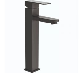 Смеситель для умывальника FASHUN высокий, Ф35, сталь SUS304, чёрный A51202-7 