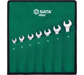 Ключи SATA 7 предметов комбинированные с трещоткой и карданом 09042 