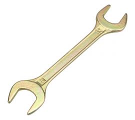 Гаечный рожковый ключ желтый цинк REXANT 24х27 мм 12-5833-2 