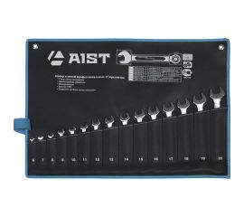 Набор комбинированных ключей 6 - 22 мм AIST "ML" 15 (40) предметов 0011315A 00-00009258 