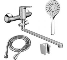 Смеситель для ванны и душа Dorff Norma с изливом и душевым набором D1095000 