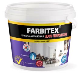 Акриловая краска для потолков Farbitex 1.1 кг 4300003223 