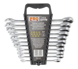 Набор комбинированных ключей STARTUL с трещоткой 8-19 мм 11 предметов PRO-7111 