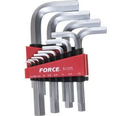 Набор дюймовых Г-образных шестигранников 1/16 -3/4 13 предметов FORCE 5137S 