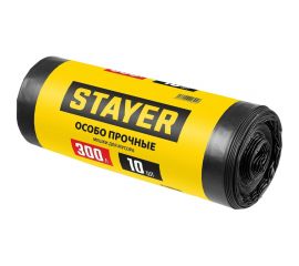 Строительные особопрочные мусорные мешки STAYER Heavy Duty 300 л, 10 шт 39157-300 