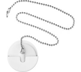 Набор: держатель для пробки, пробка с металлической цепочкой 50 см СУПРИМПЛАСТ белый 1NDVR4524_02_01Z50H 